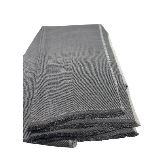 Inc International Concepts Two-Tone Shine Scarf/ Wrap, Black - Picture 8 of 8